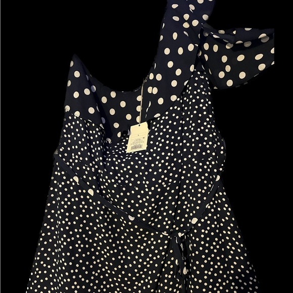 NWT A New Day One Shoulder Ruffle Midi Dress - Picture 7 of 9